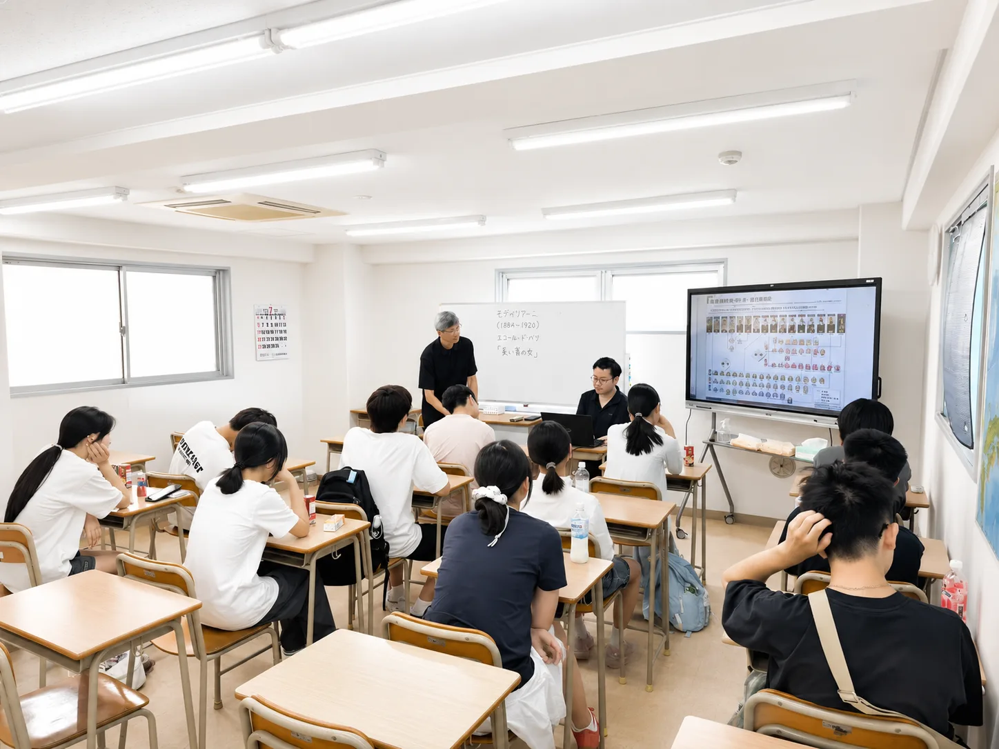 蒼梧學舍教室内的授课实况